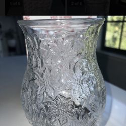 Princess House exclusive Fantasia Crystal Candle Holder NIB #550 base set. No box never used