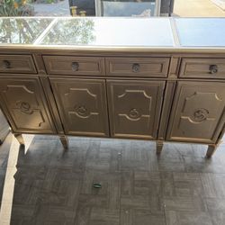 Z Gallerie gold mirrored buffet