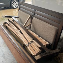 King Size Bed Frame. Headboard, Side And Foot Board With 2x Draws