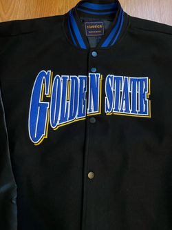 Brand New all Stitched Golden state Warriors Bay Area Patch Jacket size M&L $180 each OBO