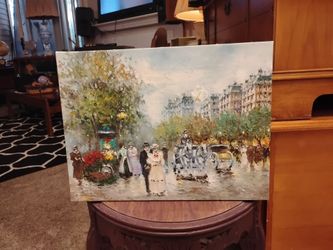Johnny Gaston Street Scene painting