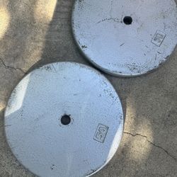Pair Of 50 Pound Standard Size Weights