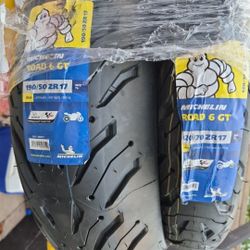 120/70ZR-17, 190/50ZR-17 Michelin Road 6 Tires - Set Of 2 | 190-26(contact info removed)8 |