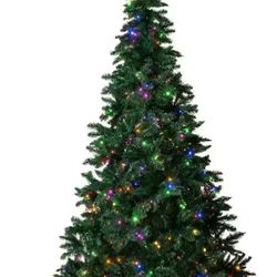 BRAND NEW 7.5 ft. Pre-Lit LED Spruce Artificial Christmas Tree  480 Multi-Color & White Lights