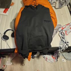 Black Essentials Hoodie Size L