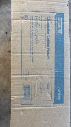 Monument 3-Light Brushed Nickel Chandelier – New in Box