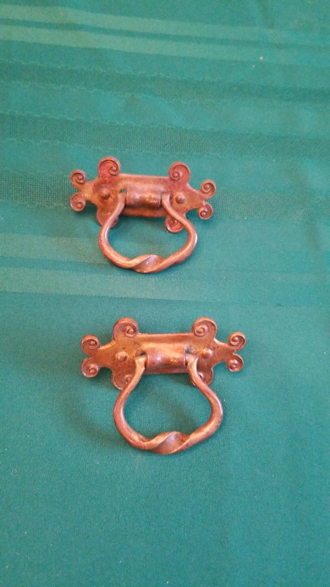 Century old solid brass handles