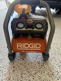 18v Cordless Ridgid Compressor
