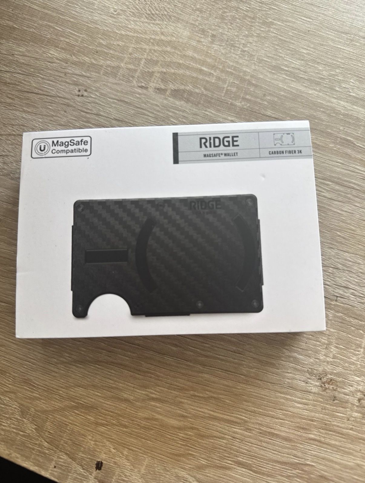 Carbon Fiber 3k Ridge Wallet Mag Safe