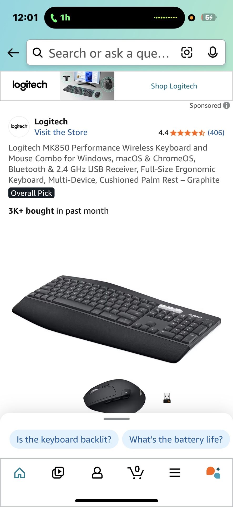 Brand New Keyboard And Mouse