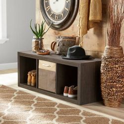 Storage organizer bench / bookcase bookshelf - NEW