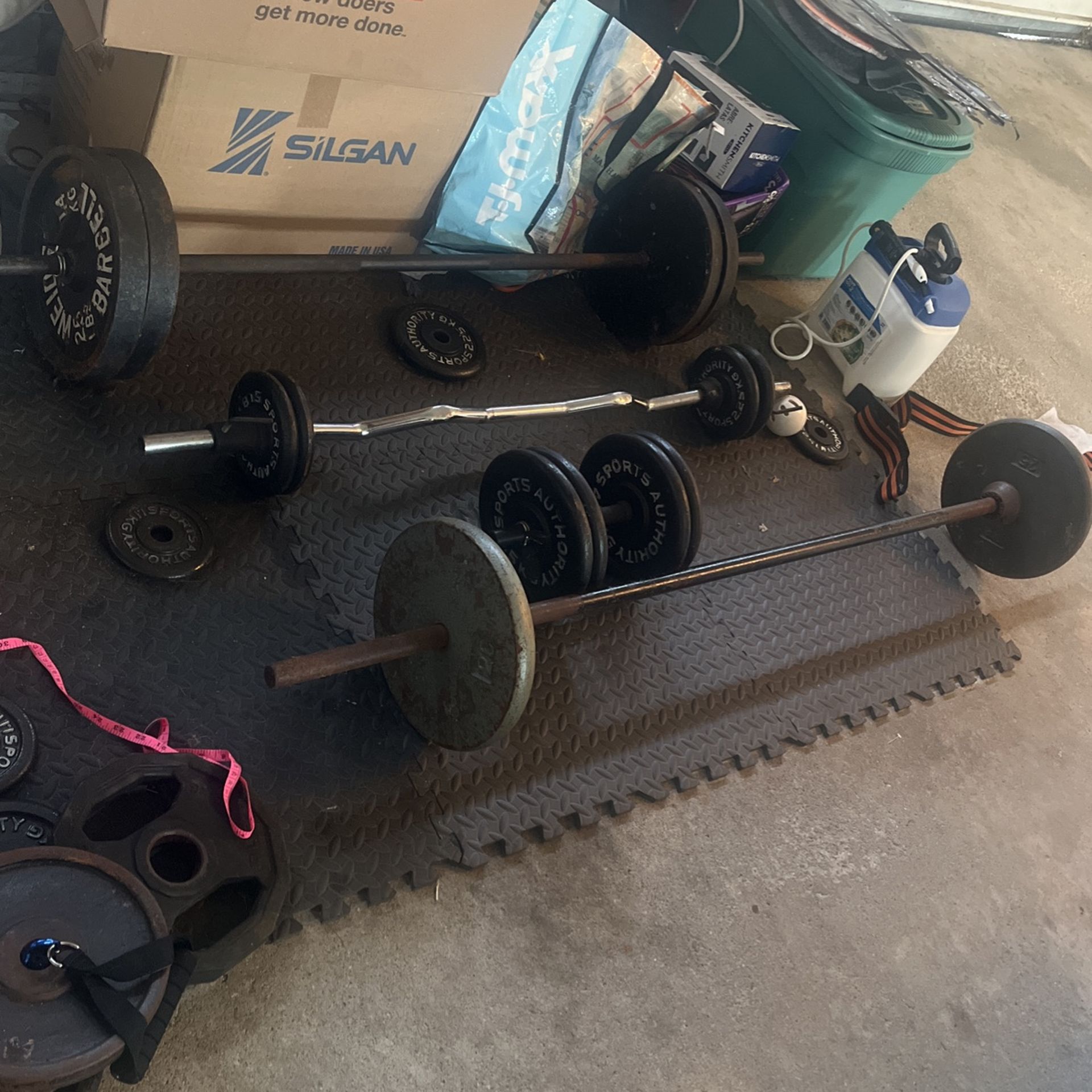 weight Set With Bar And Plates CHEAP