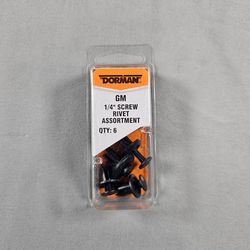 Dorman GM 1/4" Screw Rivet Assortment – 4 Pieces