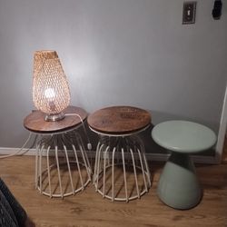 End Tables And Lamp.