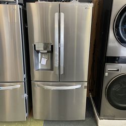 -LG 33”(w) 3-Door Refrigerator With Ice Maker And Water Dispenser🙌🙌🙌