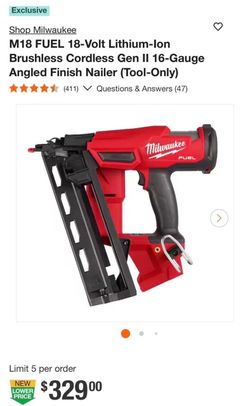 Milwaukee nailer