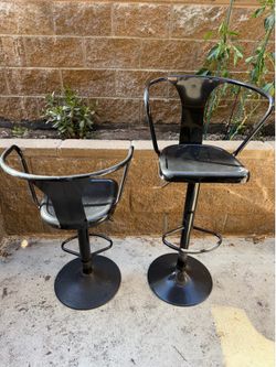 Bar stool metal (2) - black