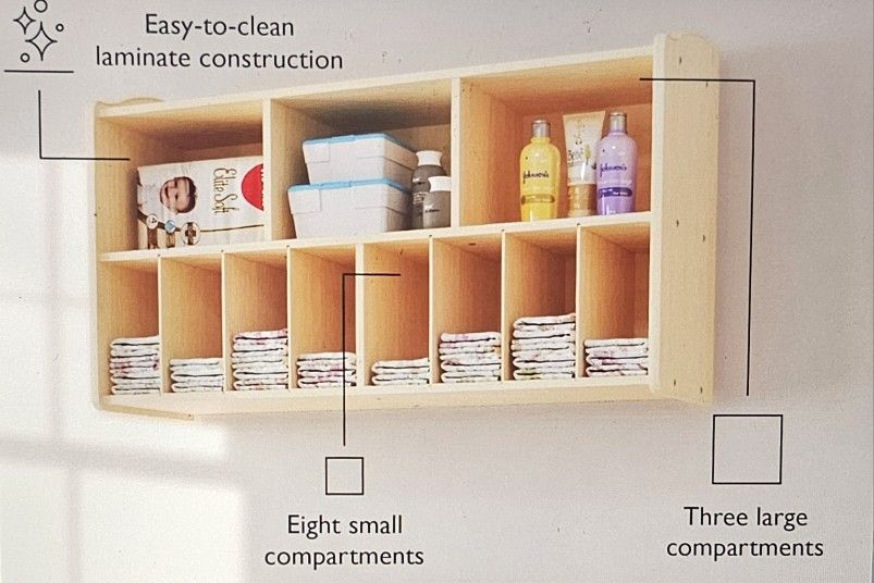 Wall Mounted Diaper Organizer