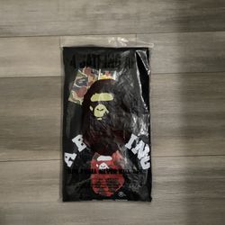 Bape Red And Black Color Camo T-shirt