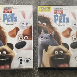 The Secret Life of Pets DVD , 3 mini movies included !!