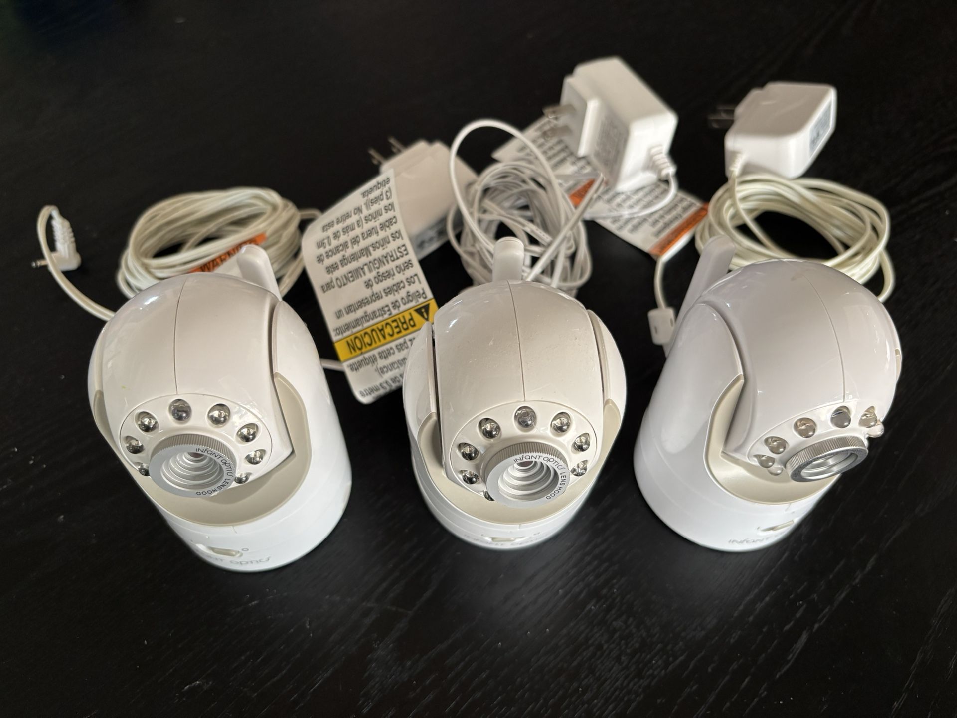 3 Infant Optics DXR-8 Cameras