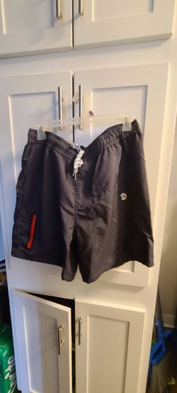 Men's Navy Swim Shorts with Drawstring