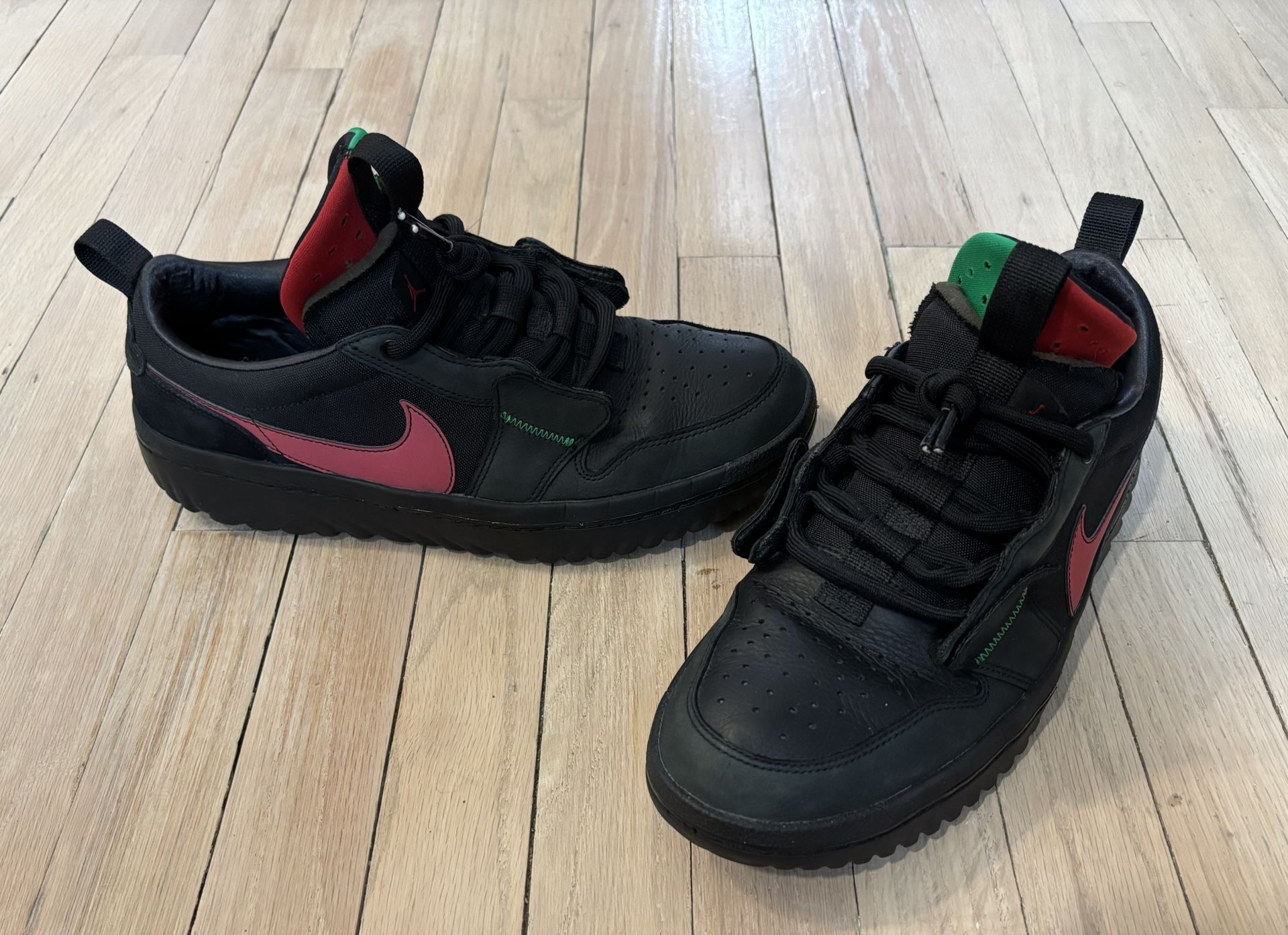Size 11 - Ghetto Gastro x Air Jordan 1 React Low Fearless. (READ)