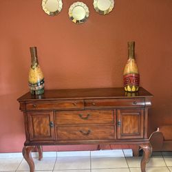Cherry Wood Cabinet/tv Stand 