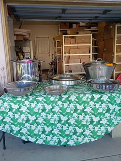 Stainless Steel Cookware Set with Lids