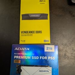 Corsair Ddr5 32 GB Adata 2tb Premium Ssd