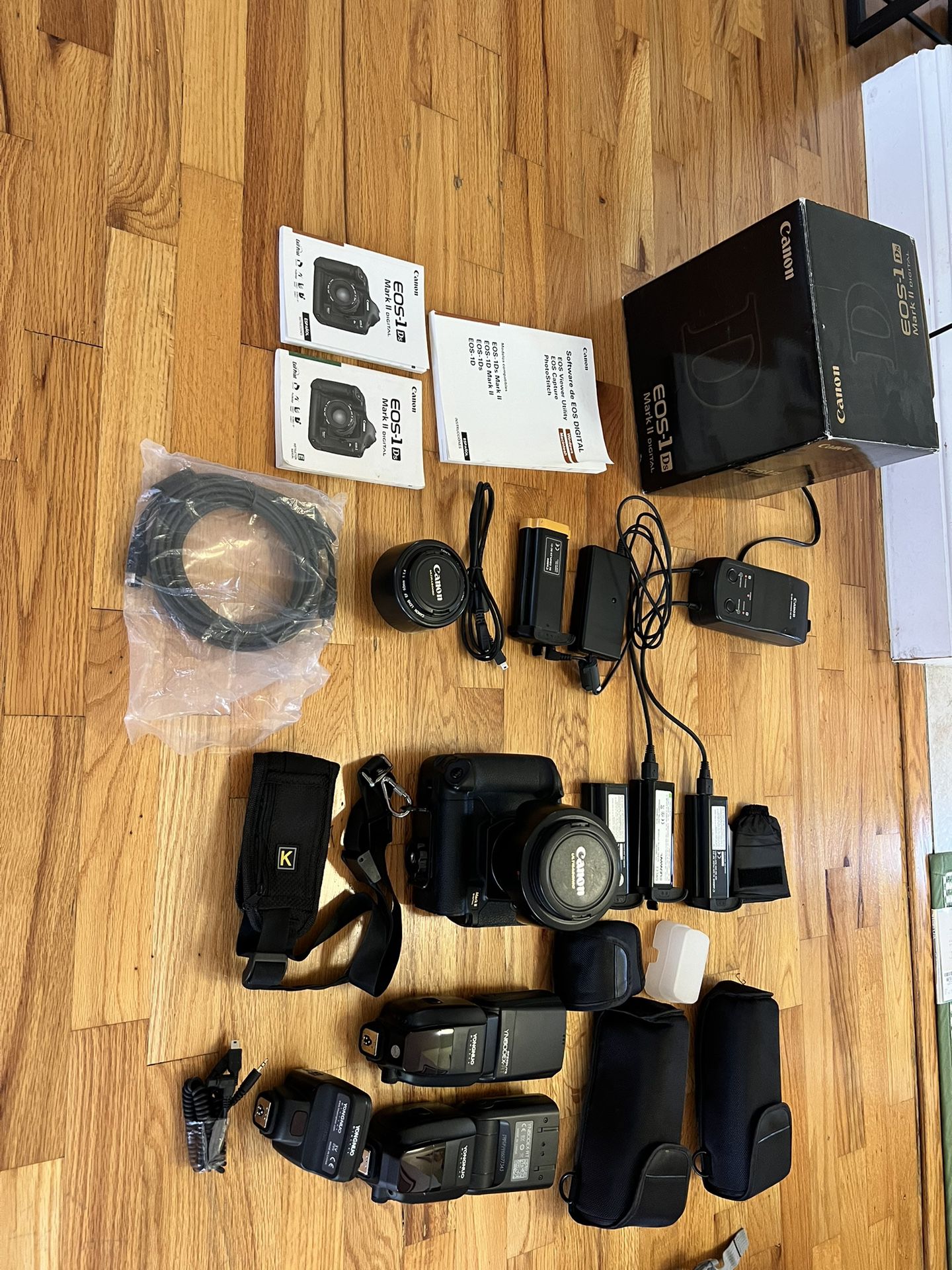 Canon 1Ds Mark II Camera And Lenses 