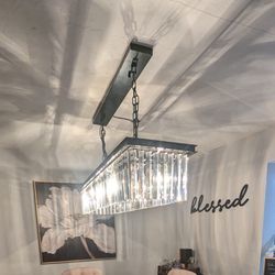 Chandelier moderno de cristal 