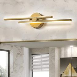 EDISLIVE Bourget 23.61 in. 2-Light Gold Integrated LED Vanity Light Bar, 3000K