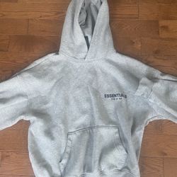 Fear of god essentials hoodie dark oatmeal 