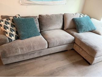 Grey sectional couch