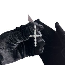 SS925 Moissanite Pendant Cross (Pendant Only)