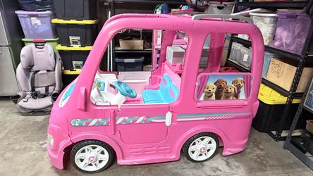 Barbie camper power wheel