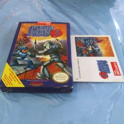 Mega Man 3 N.E.S. Box And Manual 