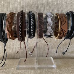Handmade Leather Bracelets (JSwan Handmade Creations)