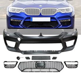 17-20 BMW G30 5 Series M5 Style Front Bumper Conversion w/ Fog Cover