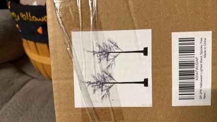 Halloween Lighted Black Spooky Trees 2-Pack