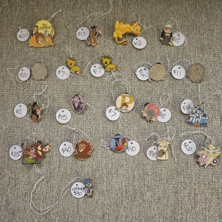 Misc Disney & Lion King Enamel Pins