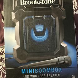 Brookstone Mini Boom Box Speaker
