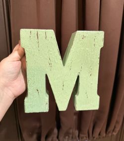 Letter ‘M’ metal decoration