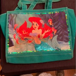 Sequin Little Mermaid Tote Bag
