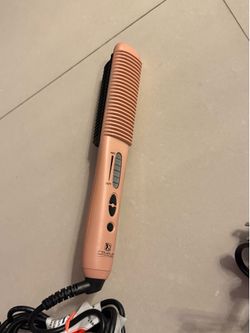 Royale Genius Ceramic Hair Straightening Brush Multi-Styler