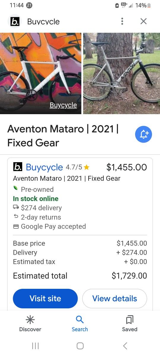 Aventon Mataro SA ingle Gear Race Bike