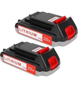 Replacement for Black and Decker Battery: 3.0Ah 20 Volt Batteries Compatible with Cordless Power Tools LBXR20 LBXR2020 LBX20 LBXR2520 LB2X4020 LB2XR20