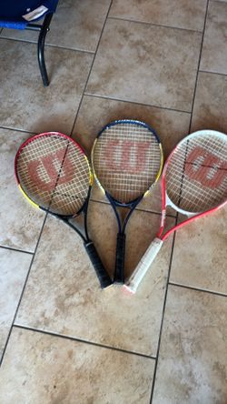 Kids Wilson Tennis Racquets - Qty. 3