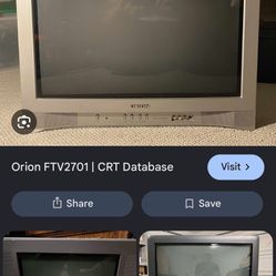 BRAND NEW CRT TV ORION VINTAGE 